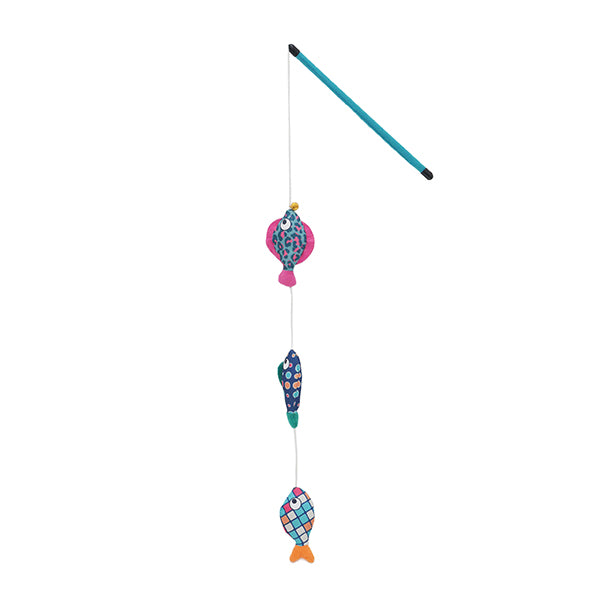 Jolly Moggy Patchwork Fish Teaser Cat Toy