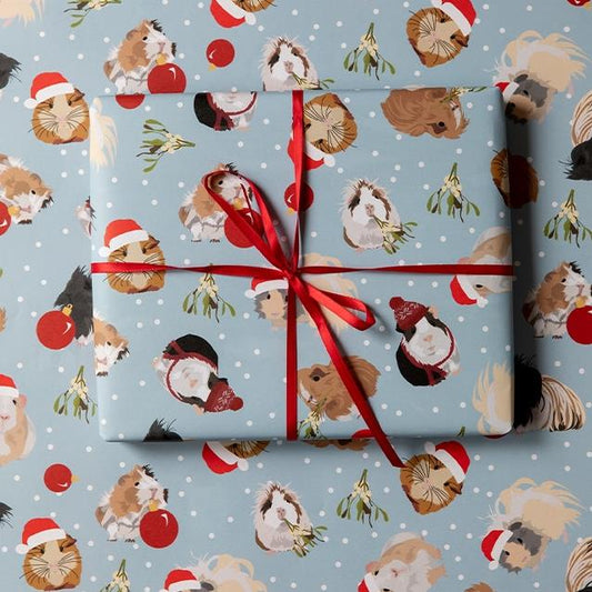 Guinea Pig Christmas Wrapping Paper